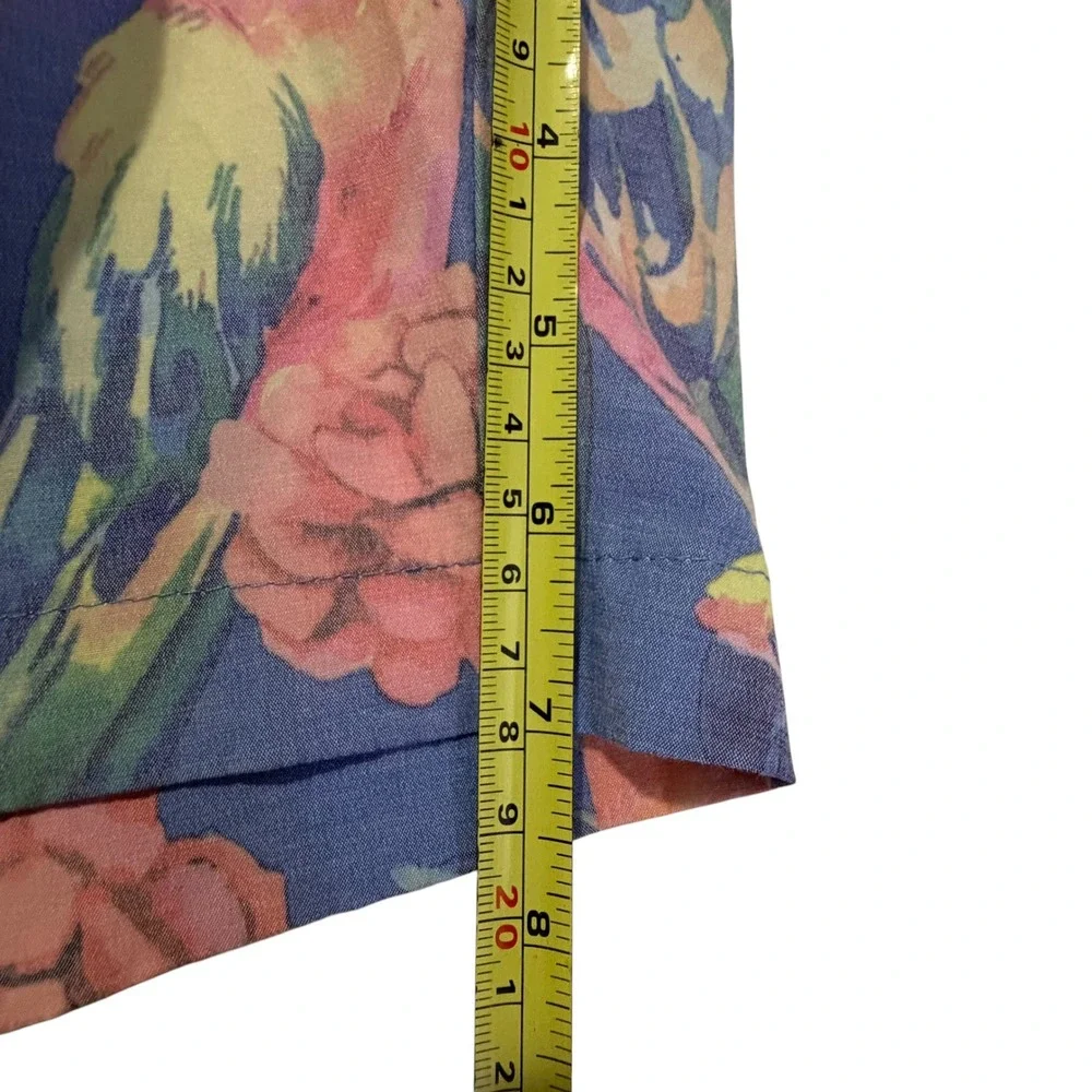 Chubbies Mens Medium Blue Parrot Hibiscus Tropical Floral Swim Trunks 7